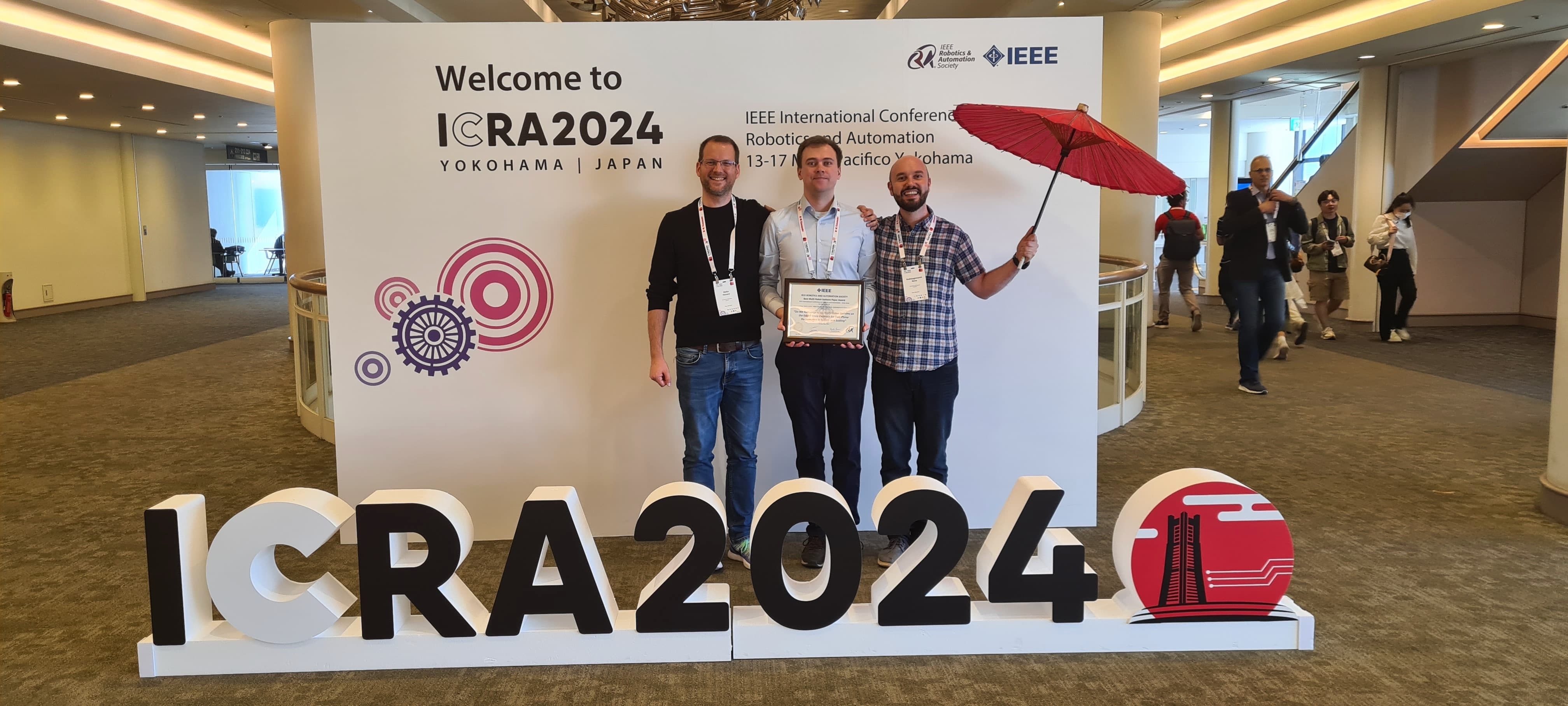 IEEE ICRA best paper award for CASCB researchers