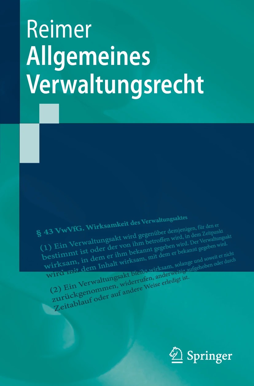 [Translate to Englisch:] Allgemeines Verwaltungsrecht, 2024 (Buchcover)