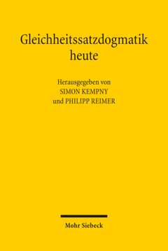 [Translate to Englisch:] Gleichheitssatzdogmatik heute, 2017 (Buchcover)